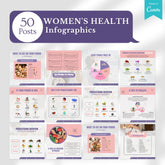 400 Women's Health  Posts - Social Media Templates